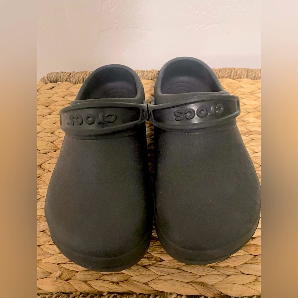 Crocs At Work Specialist II Clog 204590-001 Black Iconic Comfort Womens 9 Mens 7